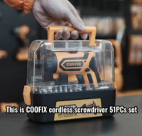 Coofix cordless screwdriver 51pcs set Coofix cordless screwdriver 51pcs set